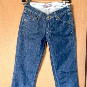 Vintage Y2K Jeans Premium Denim K Rogue Low Rise Flare Size 26 Long Length Tall